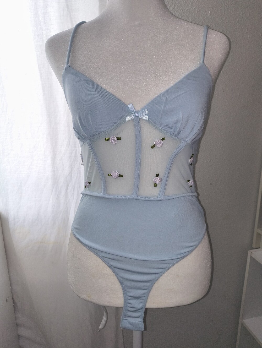 Forever 21 Light Blue Bodysuit